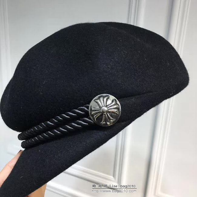克羅心Chrome Hearts 火爆款 新款羊絨八角帽 羊絨鴨舌帽 LLWJ7872